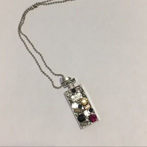 💐New💐Perfume bottle gemstone necklace